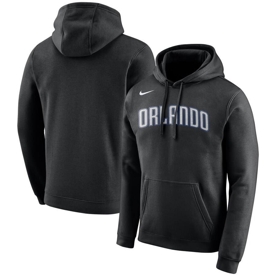NBA Orlando Magic Nike City Edition Logo Essential Pullover Hoodie Black->indiana pacers->NBA Jersey